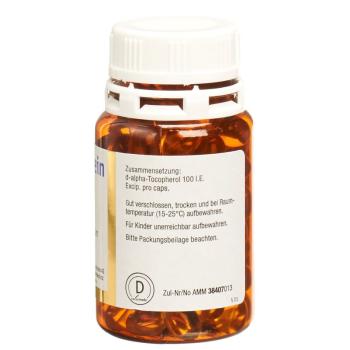 Burgerstein Vitamin E Capsules 100 IU Ds 100 pieces