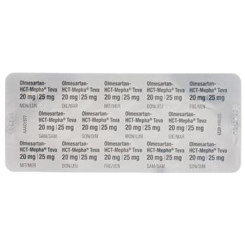 OLMESARTAN HCT Mepha Teva 20mg/25mg