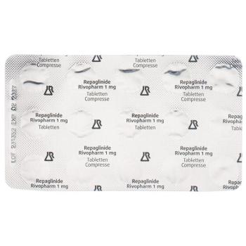 REPAGLINIDE Rivopharm Tabl 1 mg