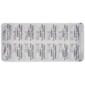SITAGLIPTIN Metformin Sandoz 50/850mg