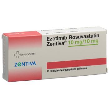 EZETIMIB ROSUVAST Zentiva Filmtabl 10/10 mg