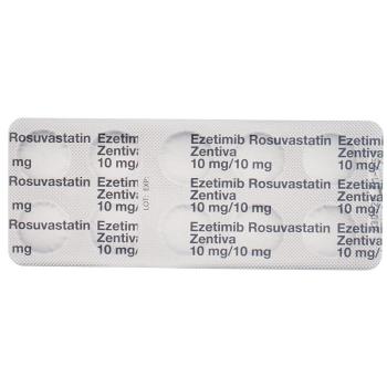 EZETIMIB ROSUVAST Zentiva Filmtabl 10/10 mg