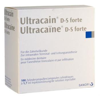 Ultracain D-S forte Inj L&ouml;s 100 Amp 1.7 ml