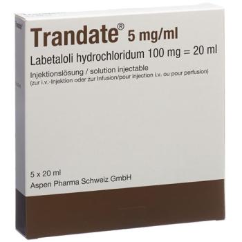 Trandate Inj Loes 100mg/20ml 5amp 20ml