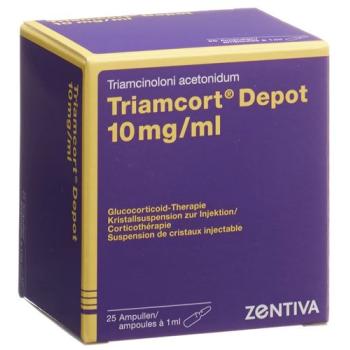Triamcort Depot Krist Susp 10mg/ml 25amp 1ml