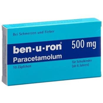 Ben-u-ron Supp 500 mg child 10 pcs