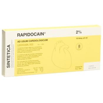 Rapidocaine Cardio 2% 100mg/5ml 10amp 5ml