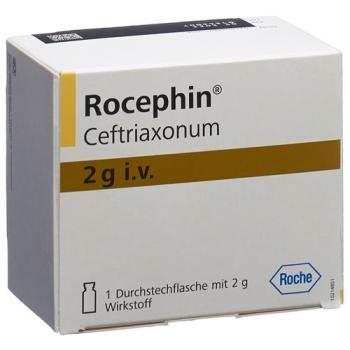 Rocephin dry sub 2 g i.v. pierce