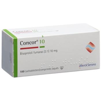 Concor Filmtablet 10 mg 100 pcs