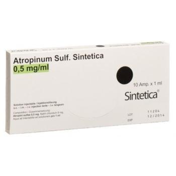 Atropinum Sulf Sintetica Inj Loes 0.5mg/ml 10amp 1ml