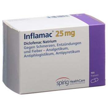 Inflamac Caps 25 mg 100 pcs
