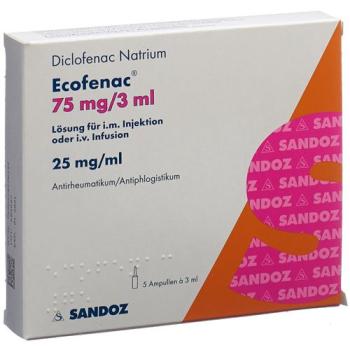 Ecofenac Inj Inf Prep 75mg/3ml 5amp 3ml