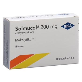 Solmucol Gran 200 mg without sugar 20 bags 1.5 g