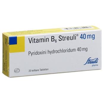 Vitamin B6 Streuli Tabl 40 mg 20 pcs