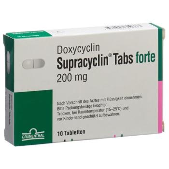 Supracyclin Tabs forte Tabl 200 mg 10 pcs
