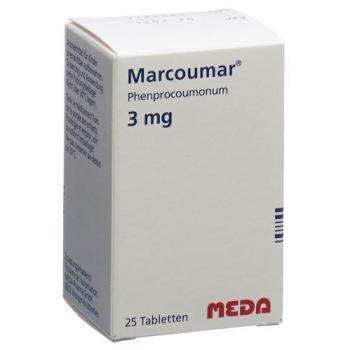 Marcoumar Tabl 3 mg bottle 25 pcs
