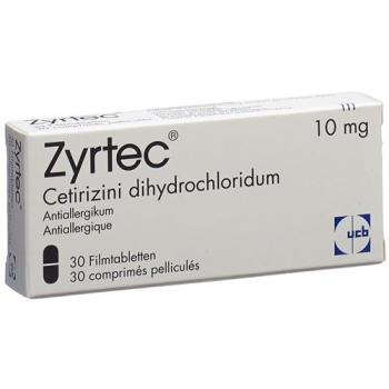 Zyrtec Filmtablet 10 mg 30 pcs