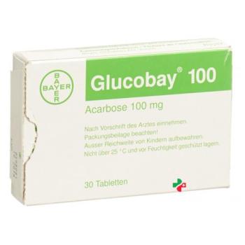 Glucobay 100 mg 30 tablets