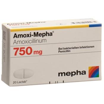 Amoxi-Mepha Lactab 750 mg 20 pcs
