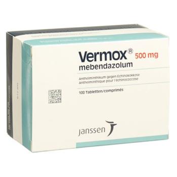 Vermox Tabl 500 mg 100 pcs