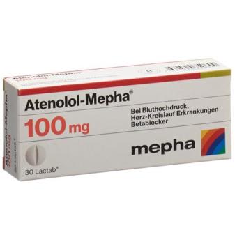 Atenolol-Mepha Lactab 100 mg 30 pcs