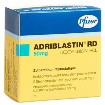 Adriblastin RD dry sub 50 mg permeate 2 pcs