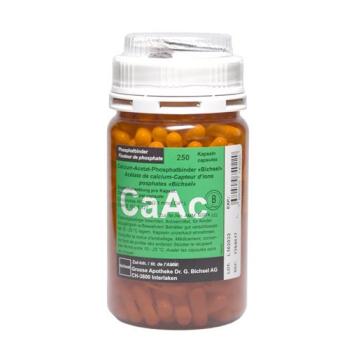 Calcium acetate phosphate binder Bichsel Capsules 400 mg Ds 250 pcs