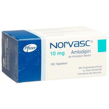 Norvasc Tabl 10 mg 100 pcs