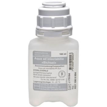 Aqua ad iniectabilia Bichsel 100ml PP bottle