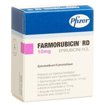 Farmorubicin RD dry sub 10 mg with Solvens Amp