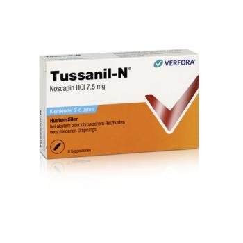 Tussanil-N Supp 7.5 mg Kleink 10 pcs