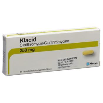 Klacid Filmtablet 250 mg 14 pcs