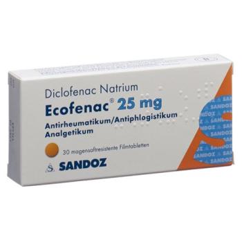 Ecofenac Filmtablet 25 mg 100 pcs