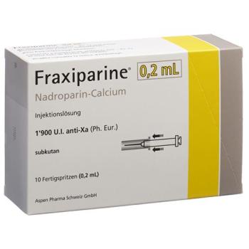 Fraxiparine 0.2 ml Inj L&ouml;s 10 Fertspr 0.2 ml