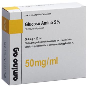 Glucose Amino Inj L&ouml;s 5% 10ml ampoule 100 pcs