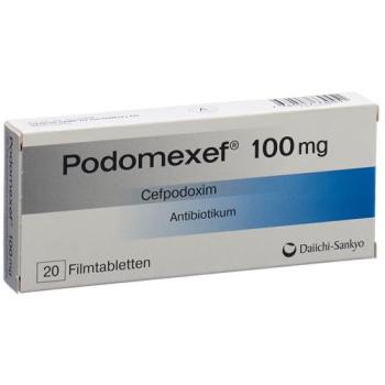 Podomexef Filmtabl 100 mg 20 pcs