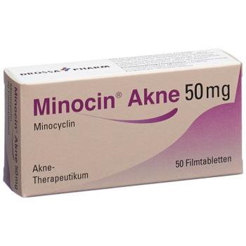 Minocin Acne Filmtablet 50 mg 50 pcs