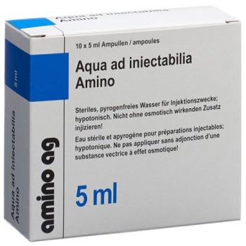 Aqua ad injectabilia Amino Inj L&ouml;s 5ml ampoules 10 pcs