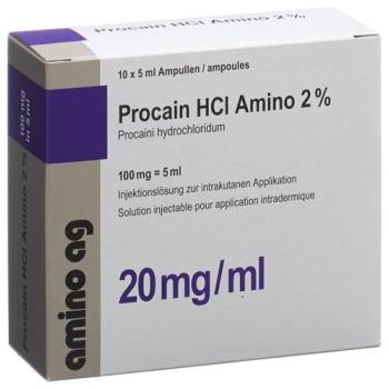 Procaine HCl Amino 100mg/5ml 10amp 5ml