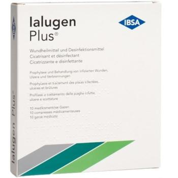 Ialugen Plus medical gauze 10x10cm 10 pcs