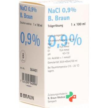 NaCl B. Braun carrier solution 0.9% 100ml vial