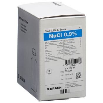NaCl B. Braun Inf L&ouml;s 0.9% 100ml Miniflac 3 pcs