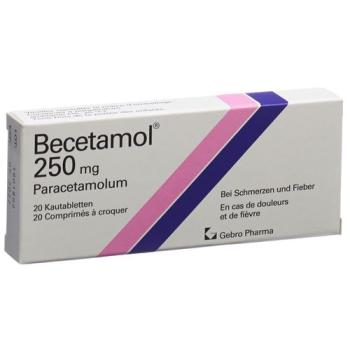 Becetamol Chewable 250 mg 20 pcs