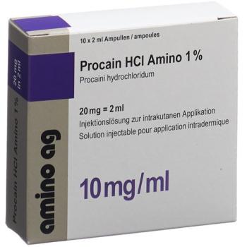 Procaine HCl Amino 20mg/2ml 10amp 2ml
