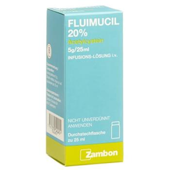 Fluimucil 20% Inf Los 5 mg/25 ml perf 25 ml