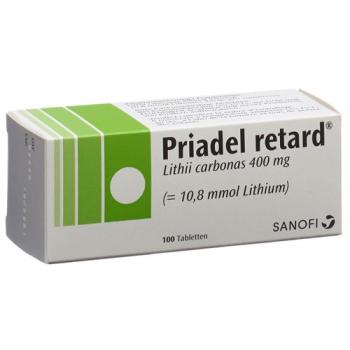 Priadel Ret Tabl 400 mg Retard 100 pcs
