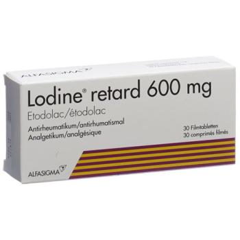 Lodine retard Ret Filmtabl 600 mg 30 pcs