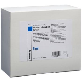 Aqua ad injectabilia Amino Inj L&ouml;s 5ml ampoules 100 pcs