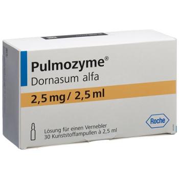 Pulmozyme Inhal Loes 2.5 mg 30 amp 2.5 ml