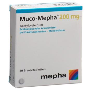Muco-Mepha Brausetable 200 mg 30 pcs